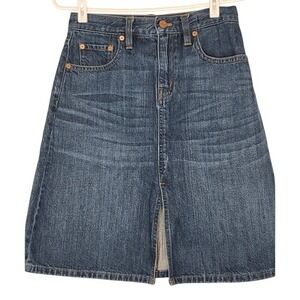 Madewell Blue Denim‎ Skirt